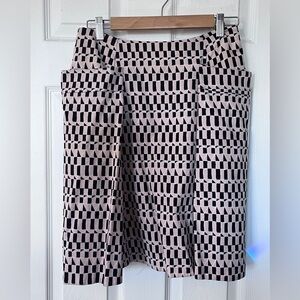 Kate Spade Saturday black and light pink skirt, Size 6